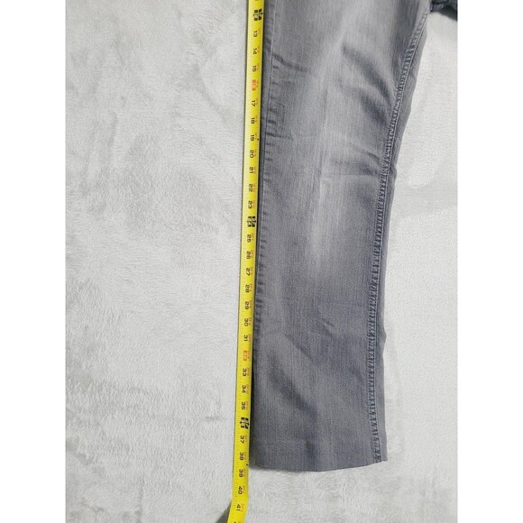 Jordache Bootcut Jeans Womens 10 Gray Med Wash Studded Stretch Embroidered Denim - Picture 10 of 16